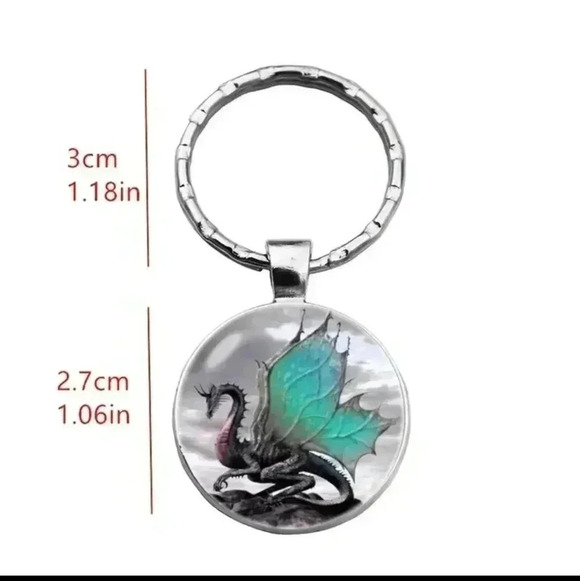 Retro Wings Flying Dragon Pendant Personality Dragon Totem Badge..NWT - Picture 5 of 6